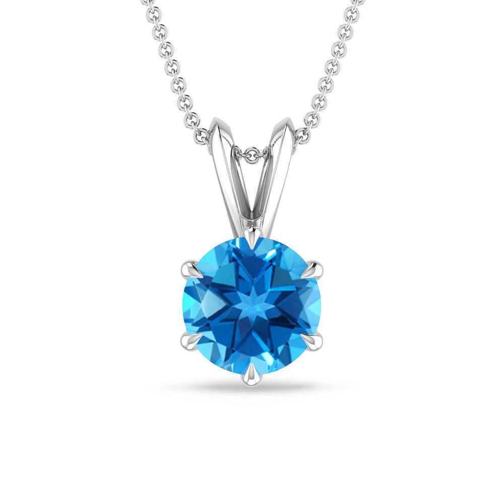 White Gold - Blue Topaz