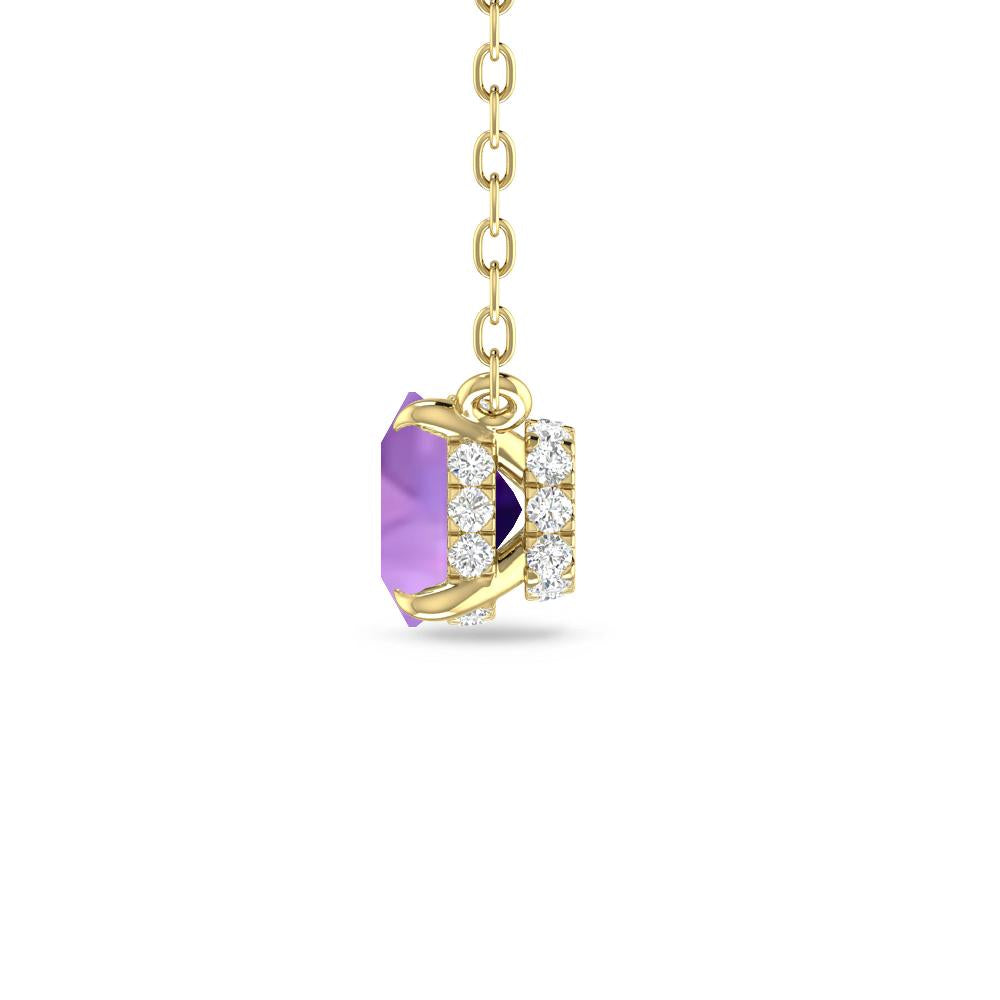 Yellow Gold - Amethyst