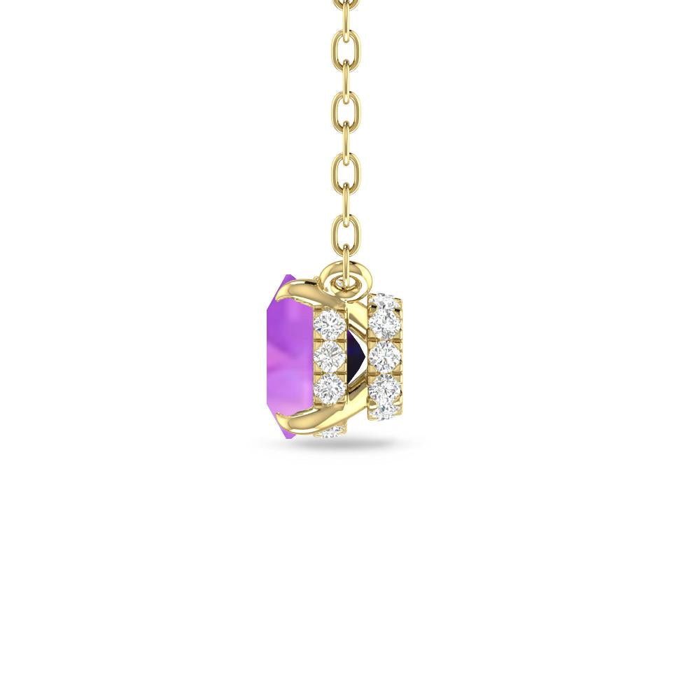 Yellow Gold - Amethyst