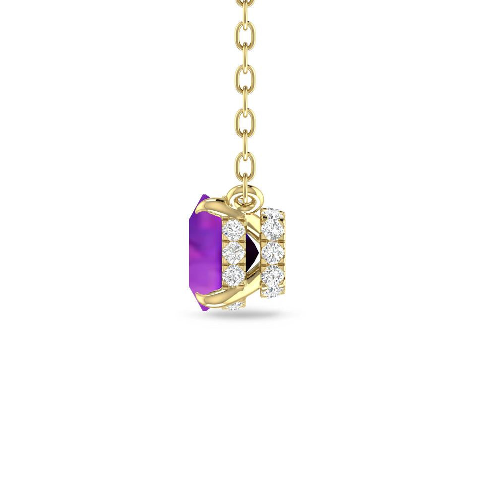 Yellow Gold - Amethyst