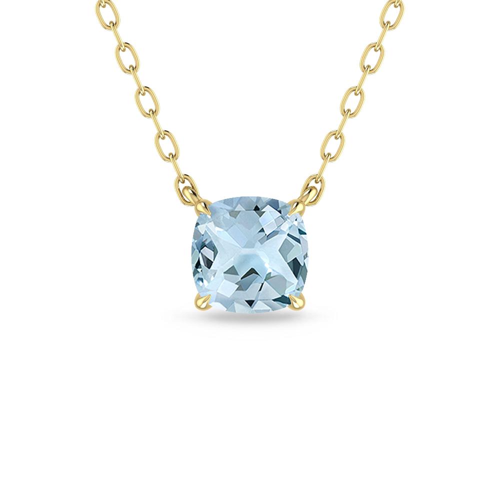 Yellow Gold - Aquamarine