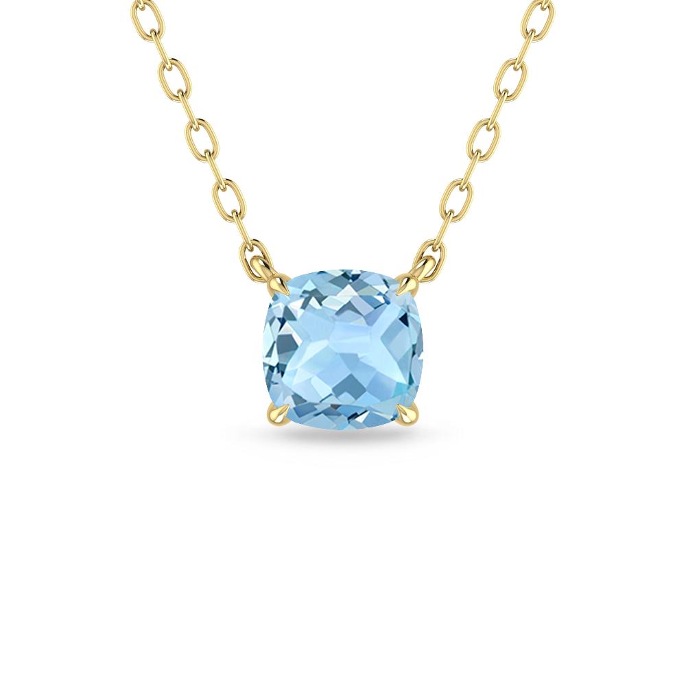 Yellow Gold - Aquamarine