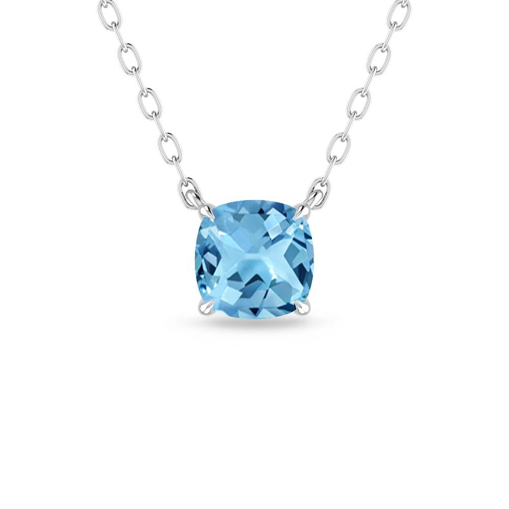 White Gold - Blue Topaz