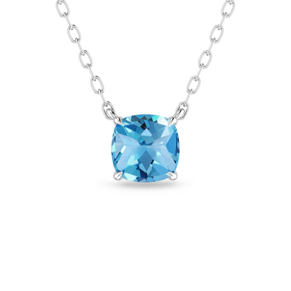 White Gold - Blue Topaz