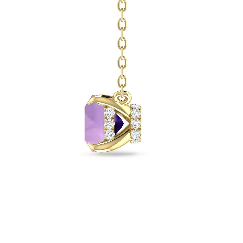 Yellow Gold - Amethyst