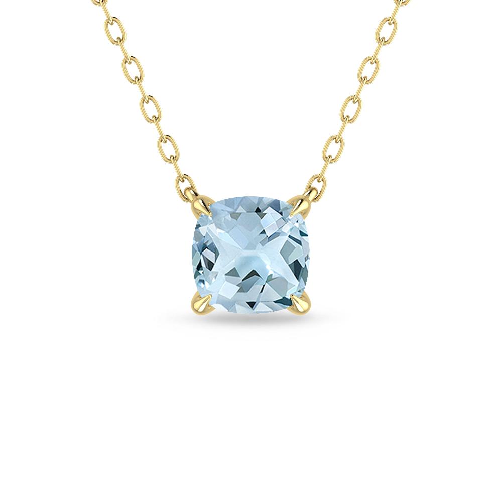 Yellow Gold - Aquamarine