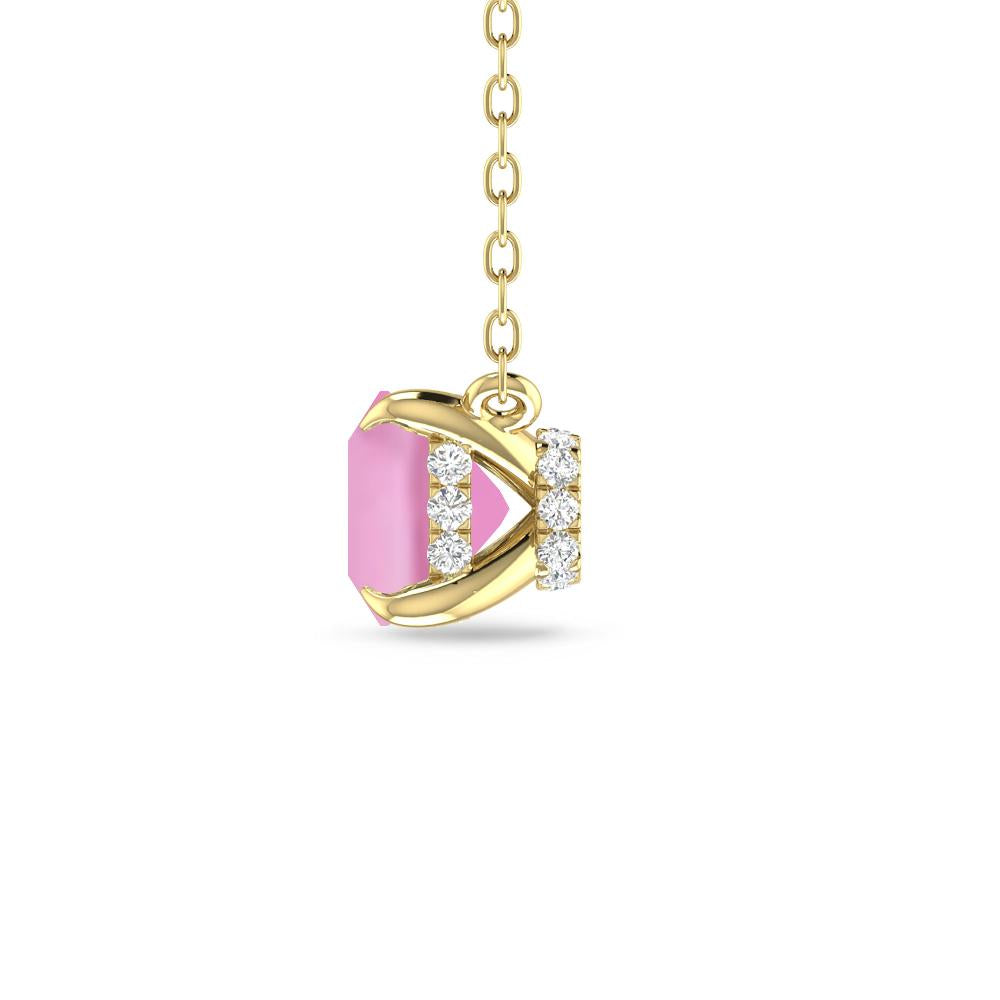 Yellow Gold - Pink Tourmaline