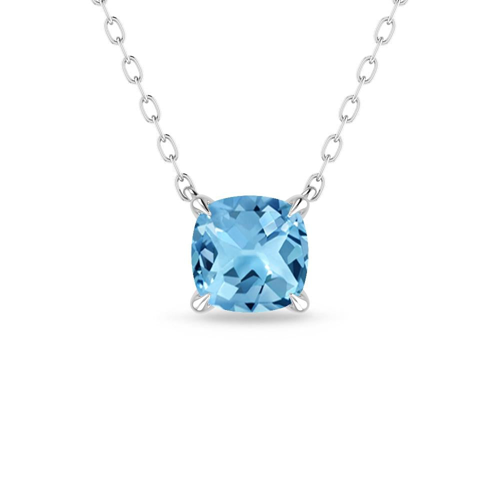 White Gold - Blue Topaz