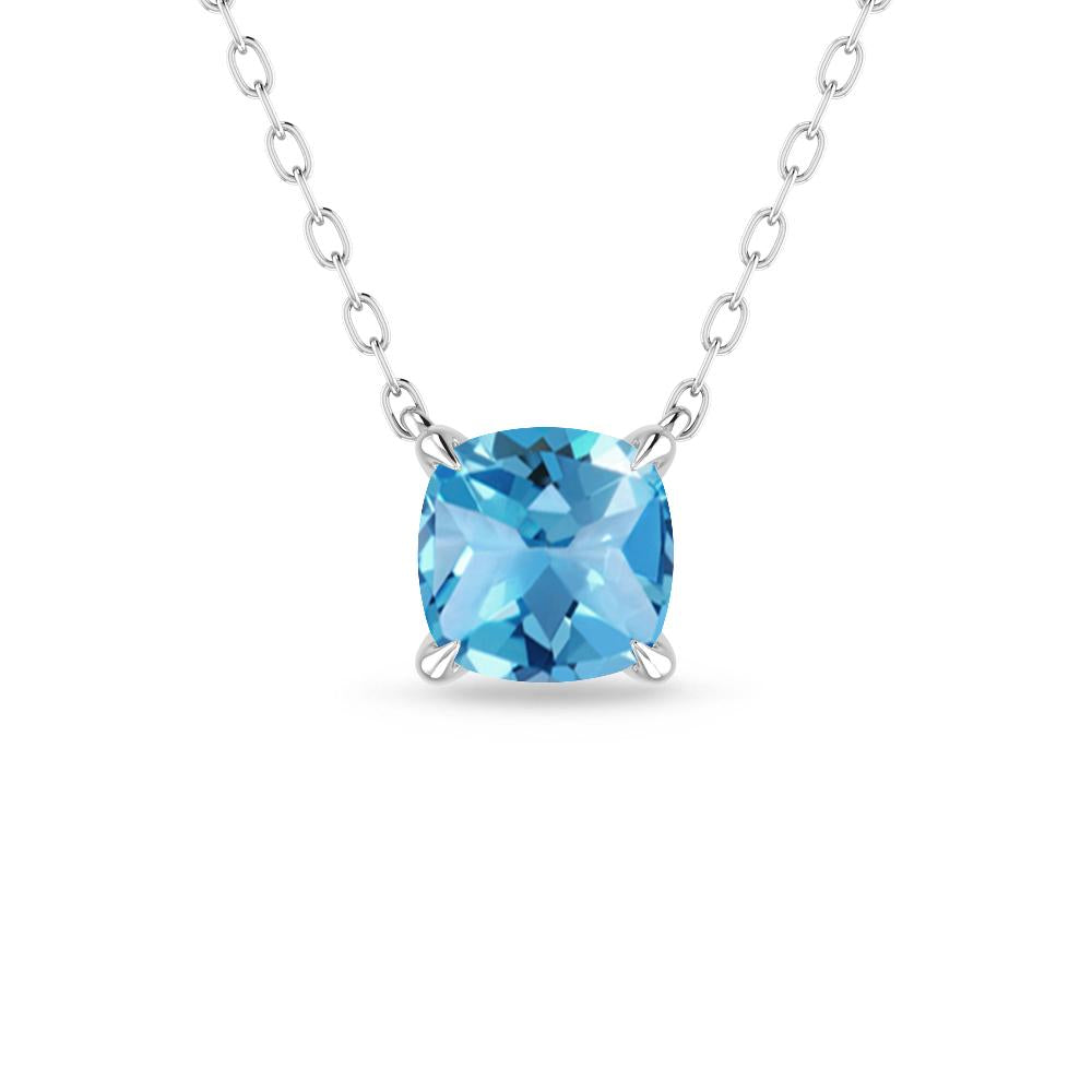 White Gold - Blue Topaz