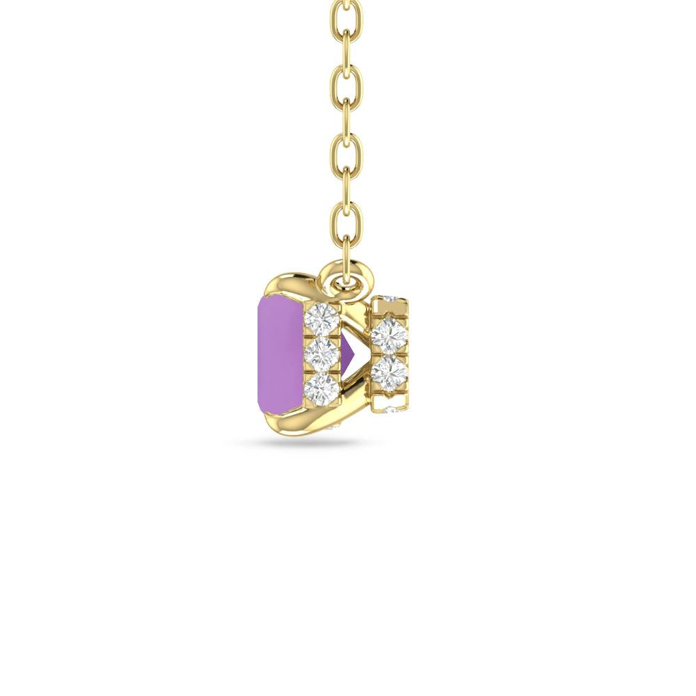 Yellow Gold - Amethyst