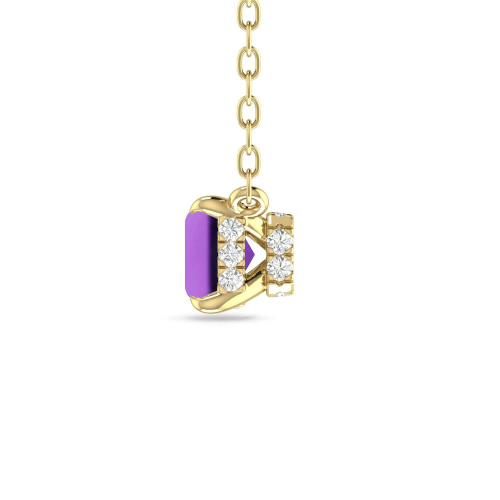 Yellow Gold - Amethyst