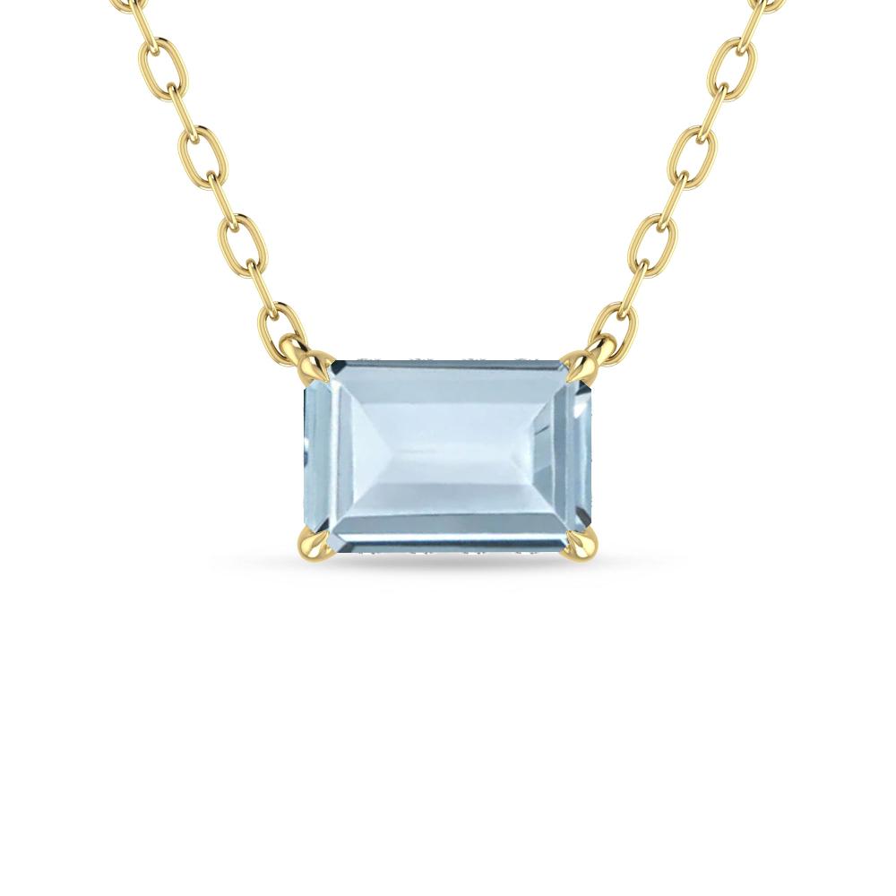 Yellow Gold - Aquamarine