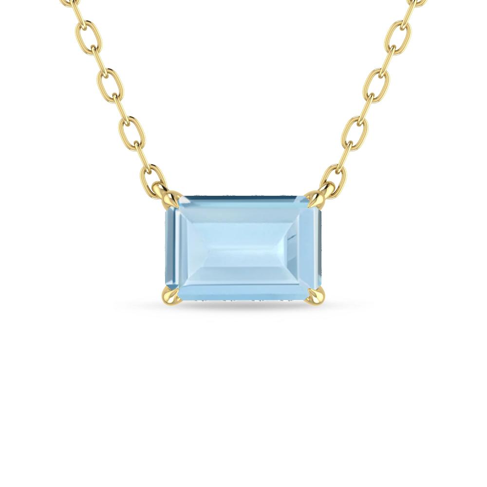 Yellow Gold - Aquamarine