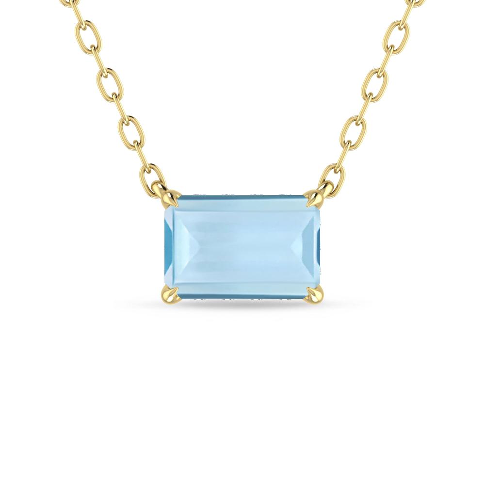 Yellow Gold - Aquamarine