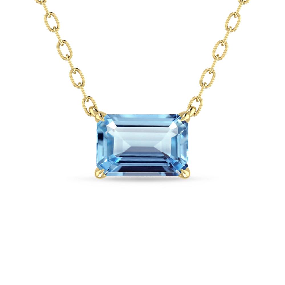 Yellow Gold - Aquamarine