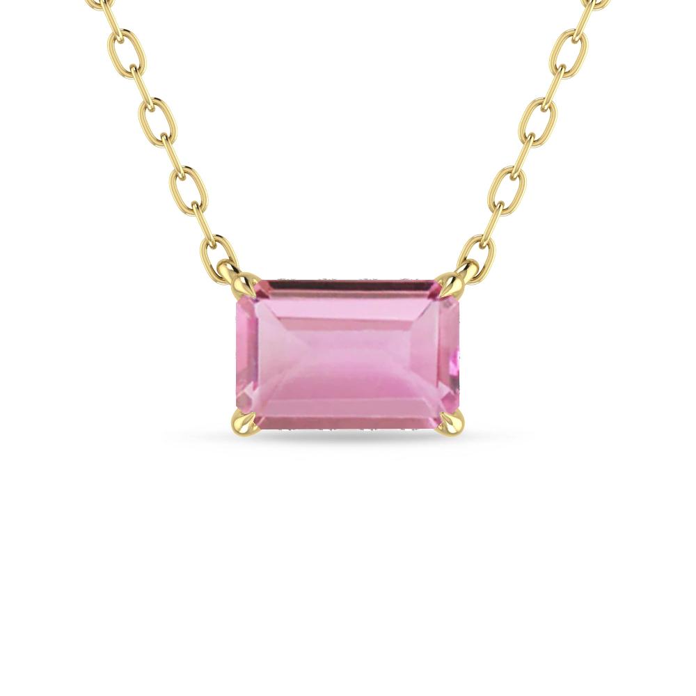 Yellow Gold - Pink Tourmaline