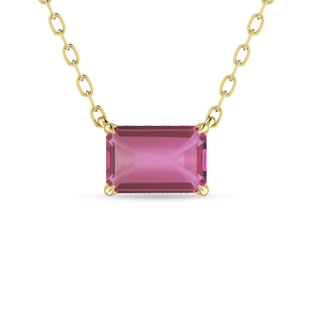 Yellow Gold - Pink Tourmaline