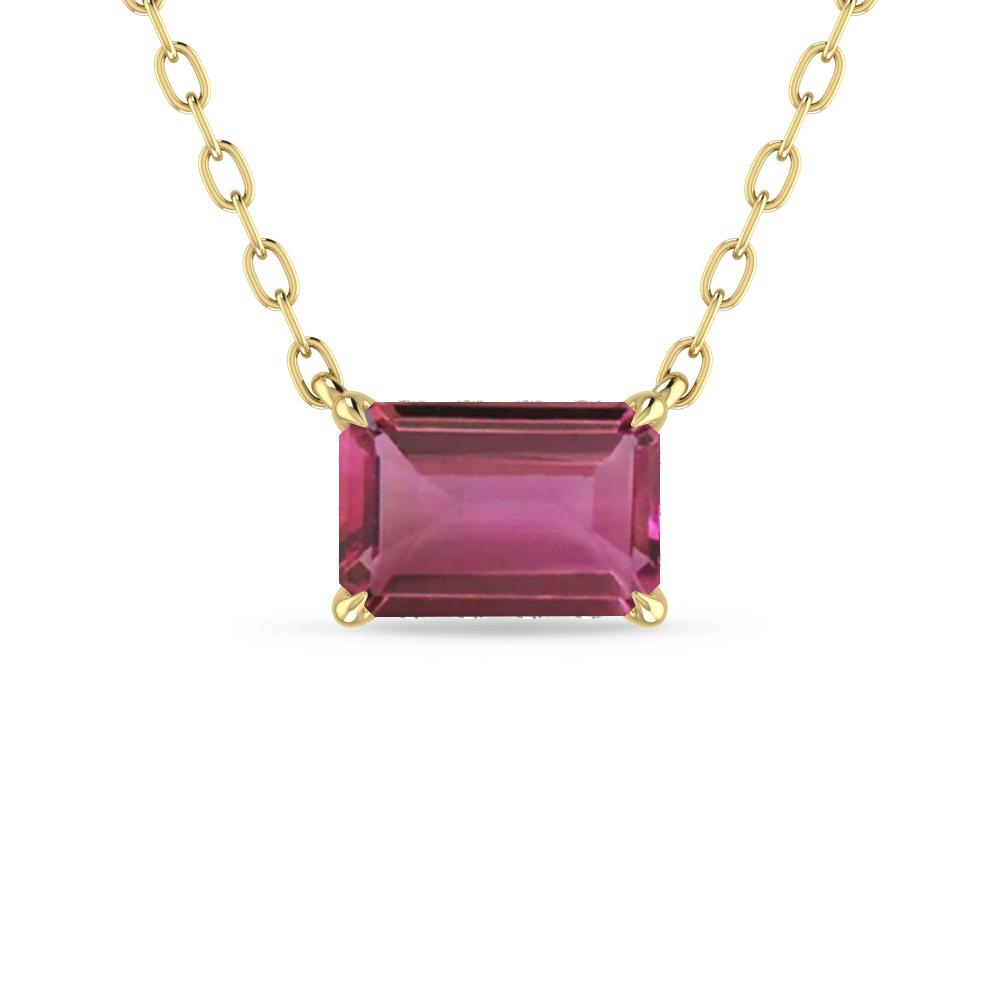 Yellow Gold - Pink Tourmaline