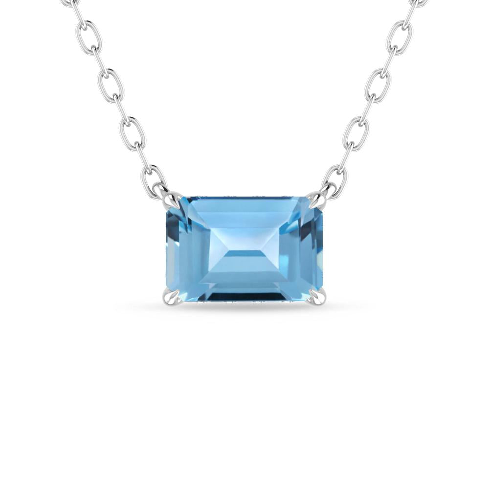 White Gold - Blue Topaz