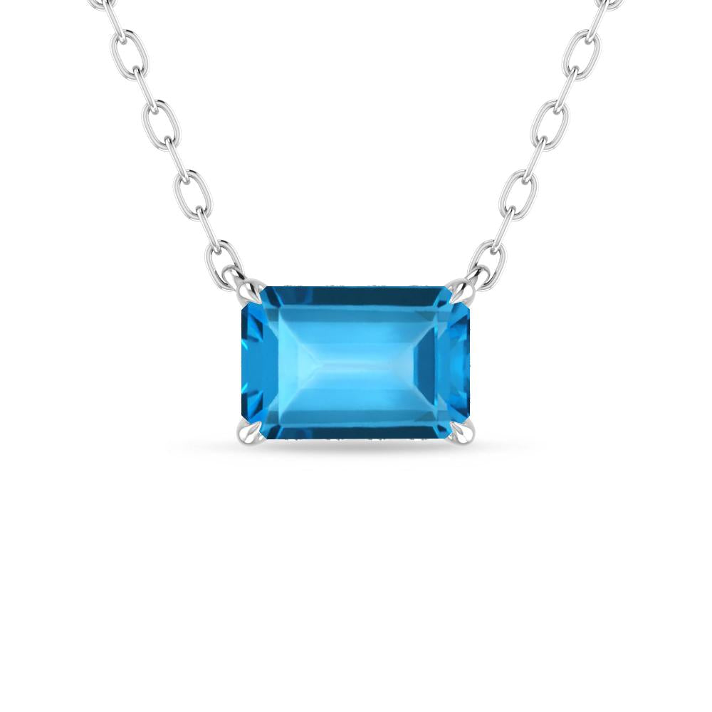 White Gold - Blue Topaz