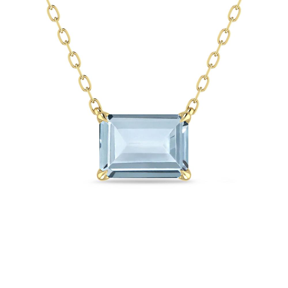 Yellow Gold - Aquamarine