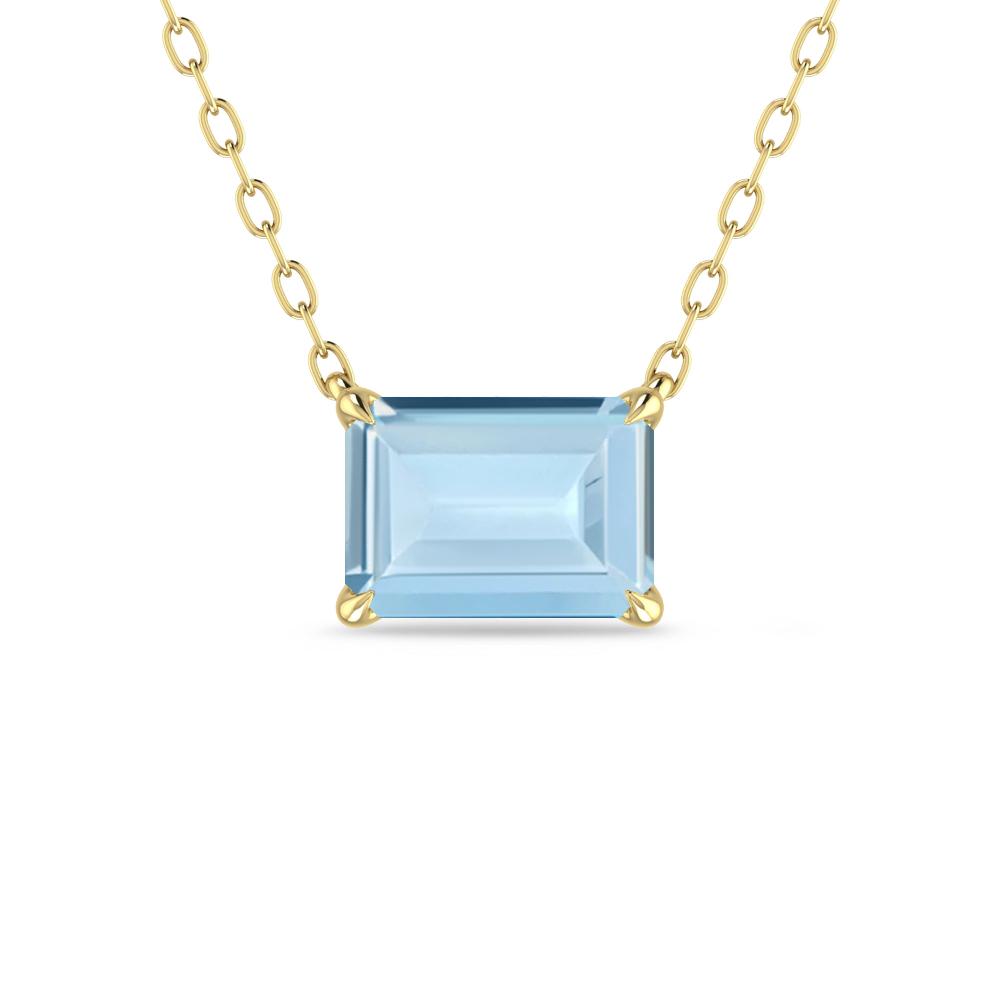 Yellow Gold - Aquamarine