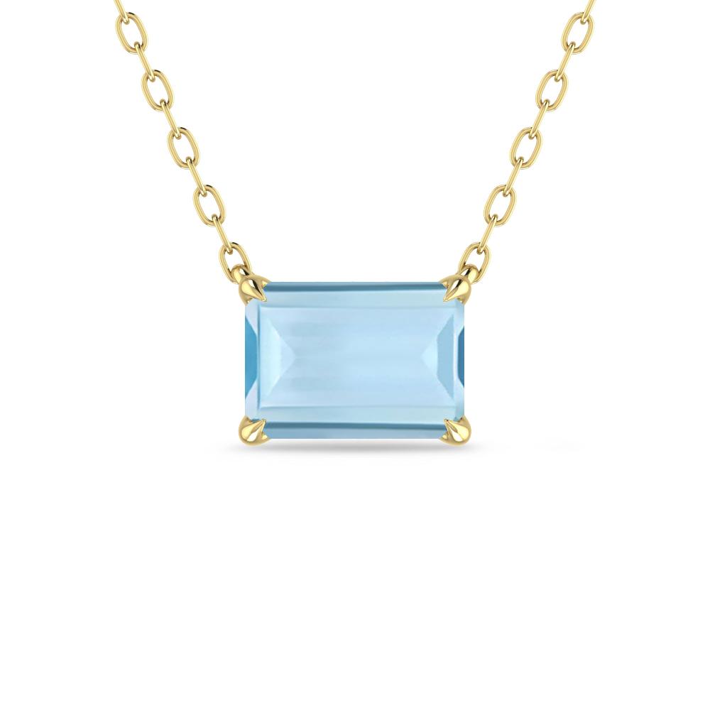 Yellow Gold - Aquamarine