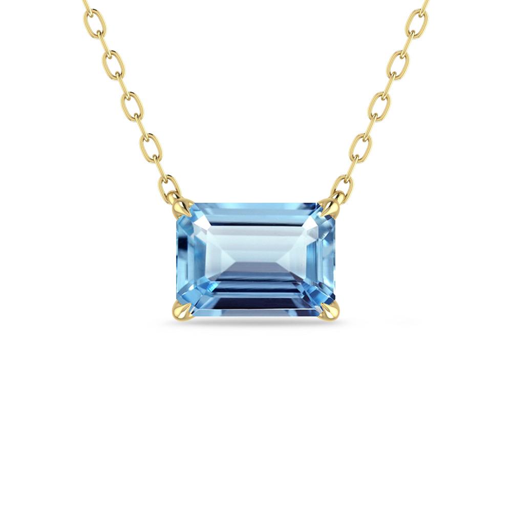 Yellow Gold - Aquamarine