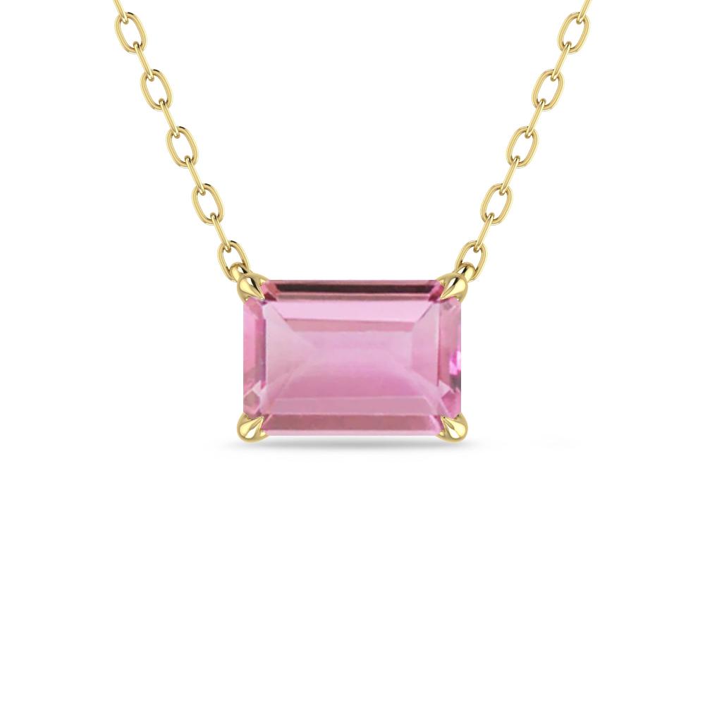 Yellow Gold - Pink Tourmaline