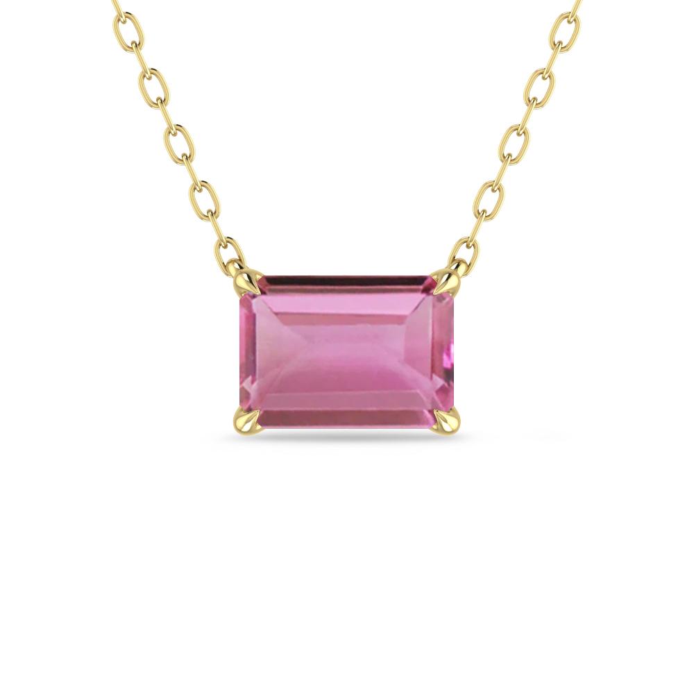 Yellow Gold - Pink Tourmaline