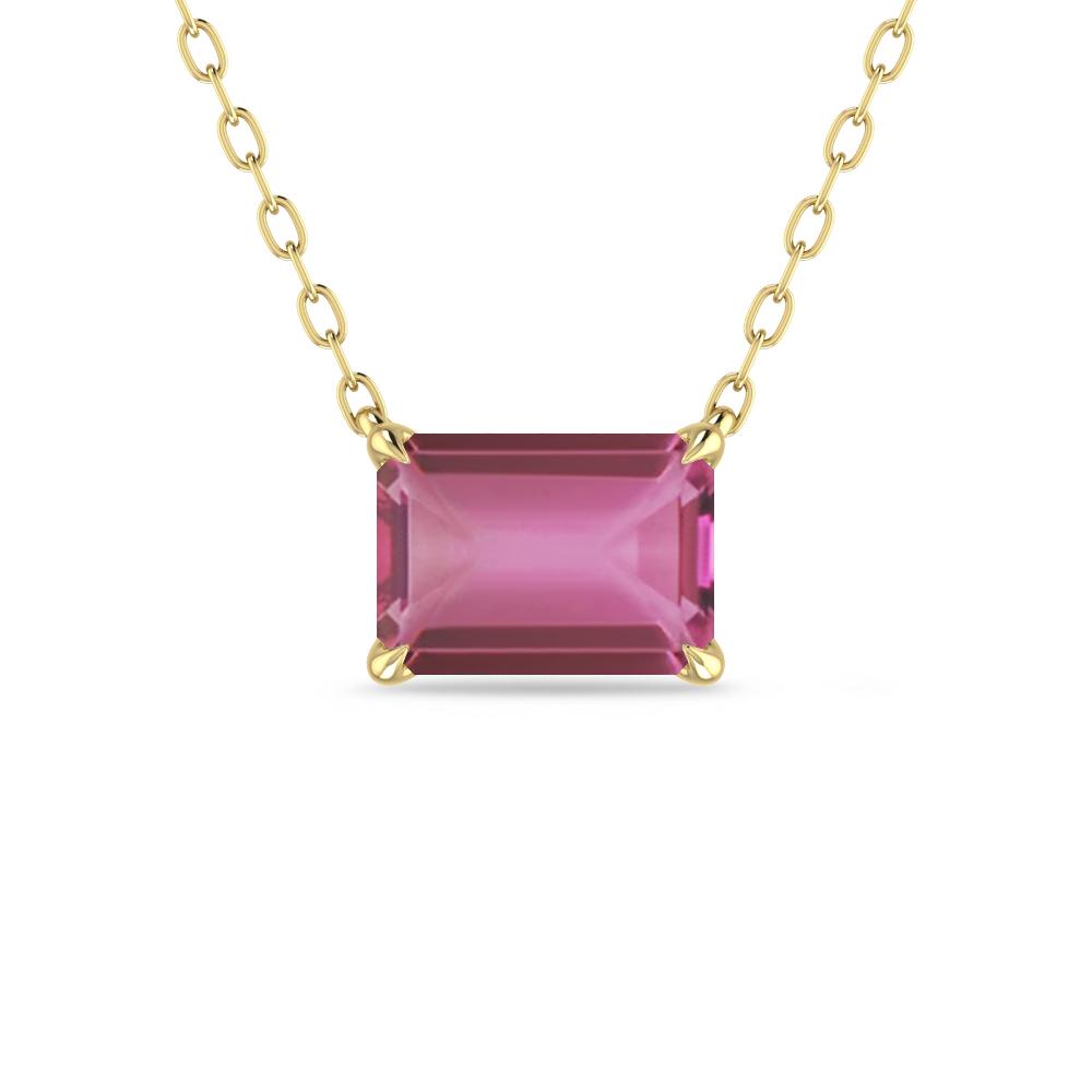 Yellow Gold - Pink Tourmaline