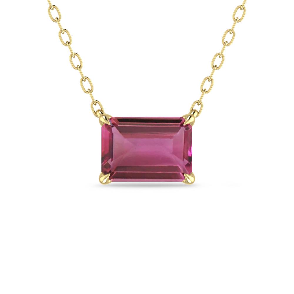 Yellow Gold - Pink Tourmaline