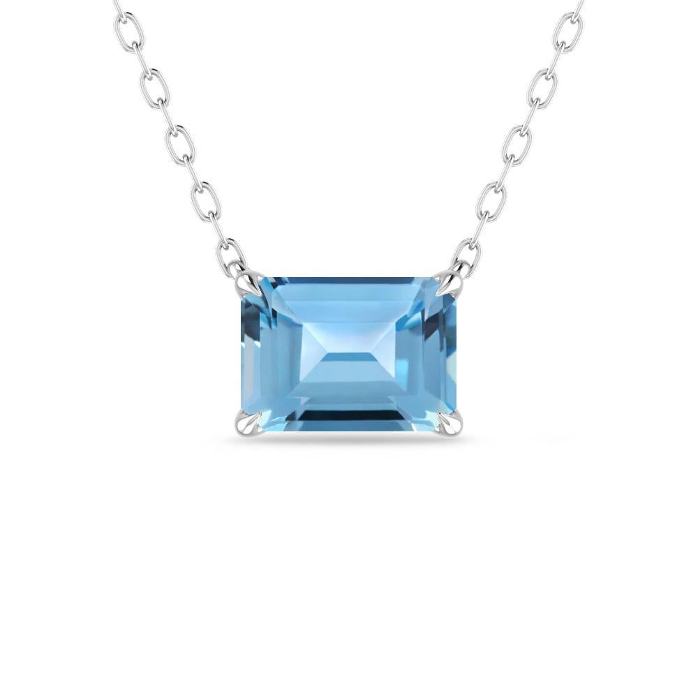 White Gold - Blue Topaz