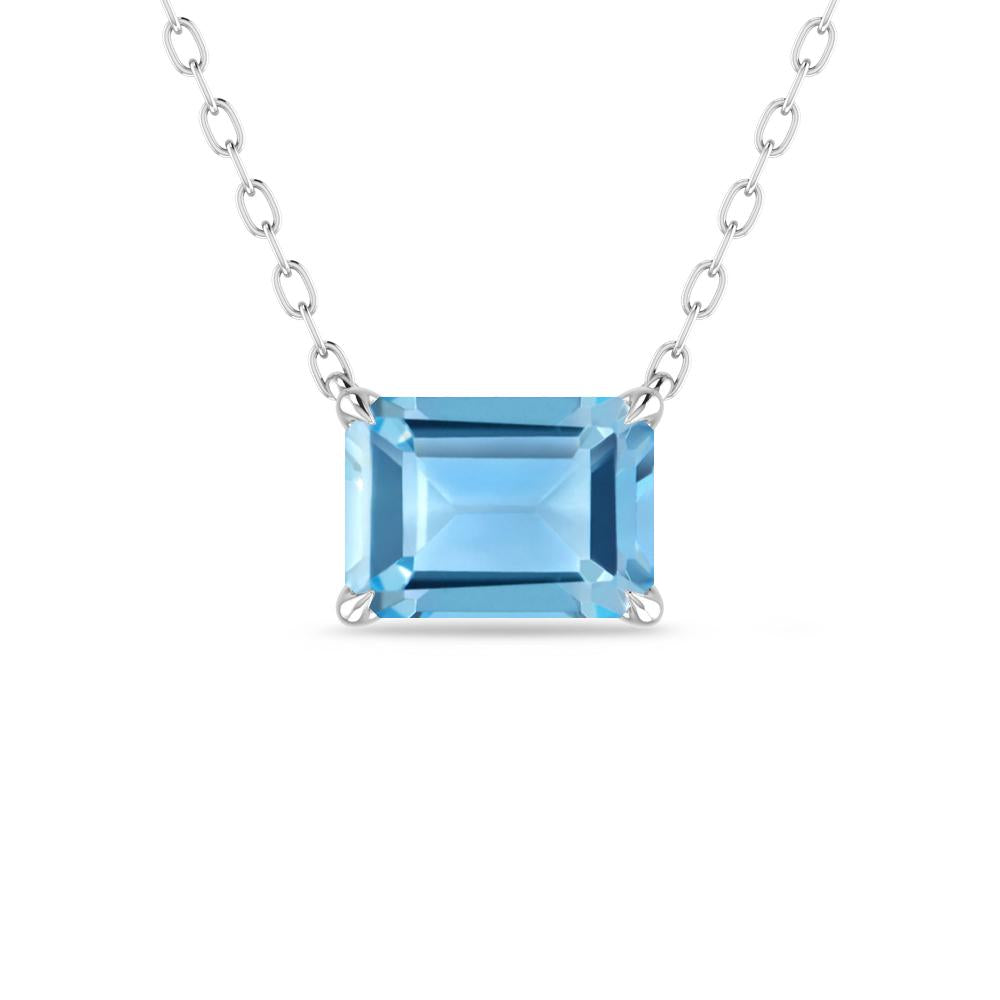 White Gold - Blue Topaz