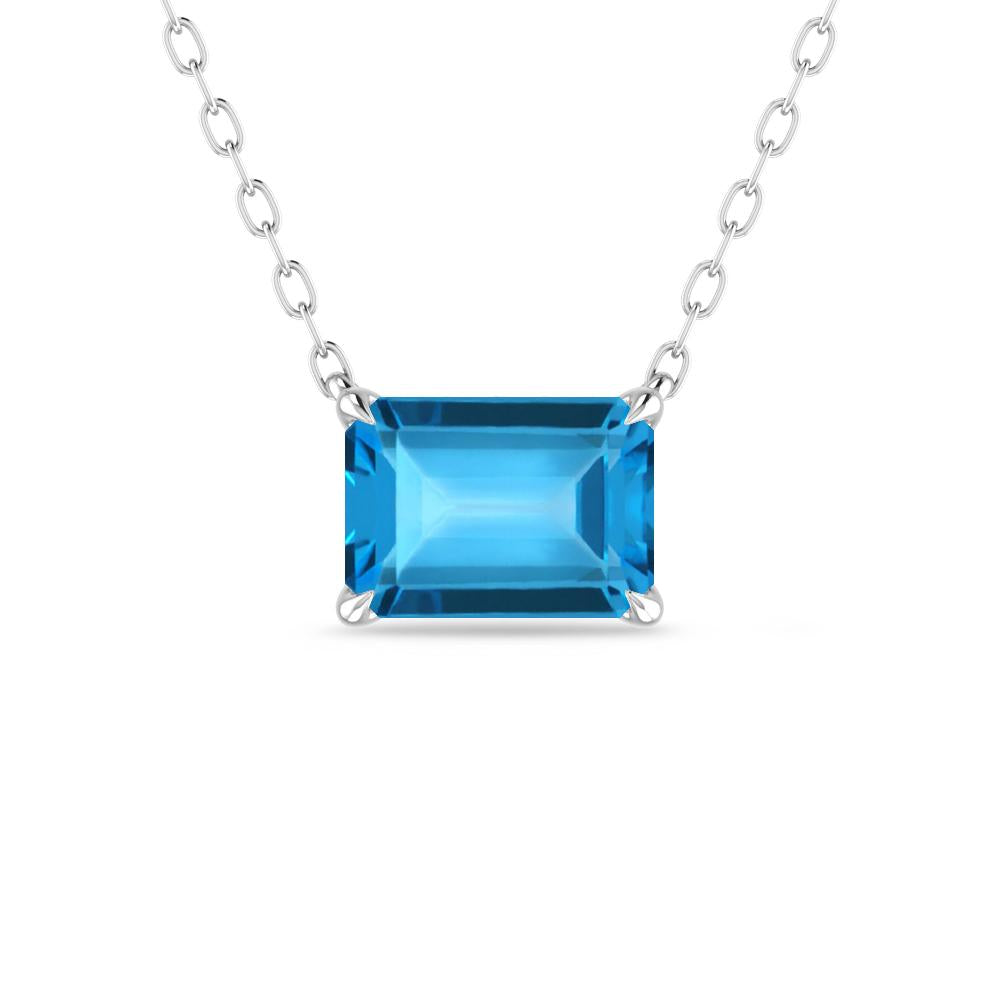 White Gold - Blue Topaz