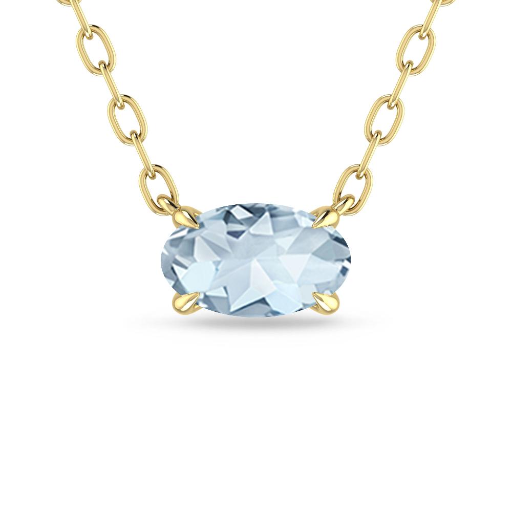 Yellow Gold - Aquamarine