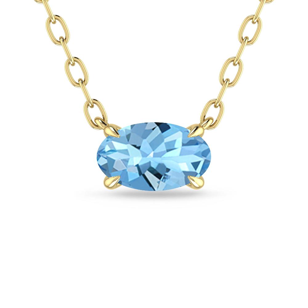 Yellow Gold - Aquamarine