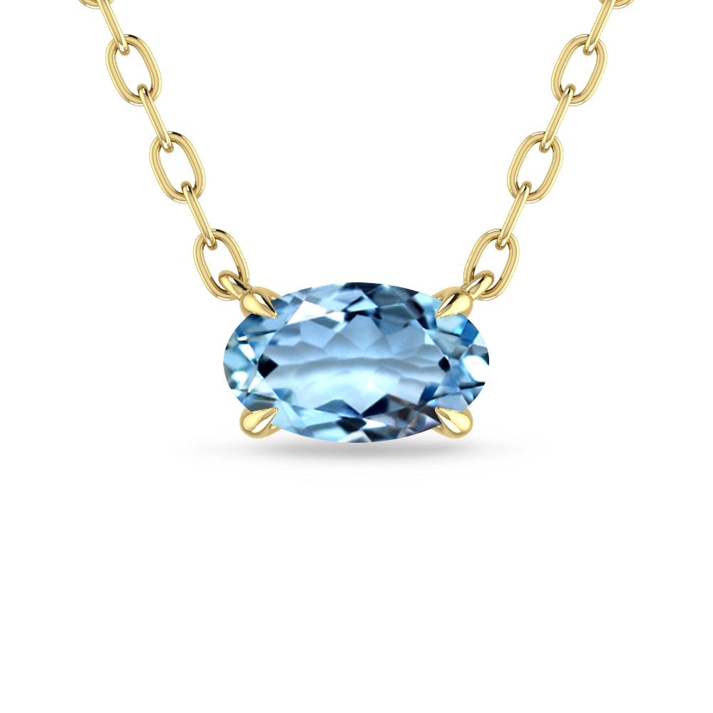 Yellow Gold - Aquamarine