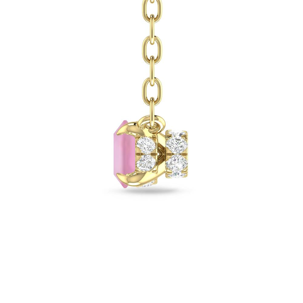 Yellow Gold - Pink Tourmaline