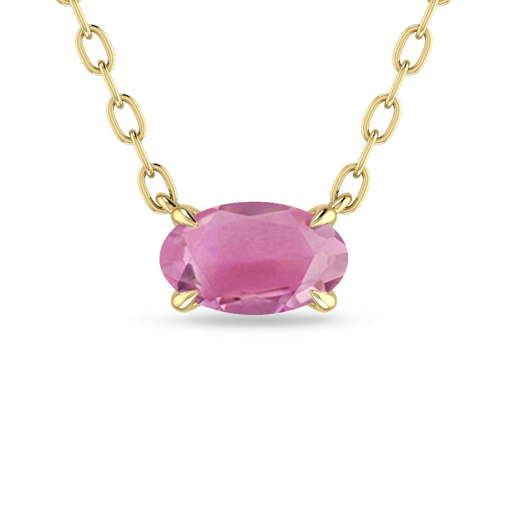 Yellow Gold - Pink Tourmaline