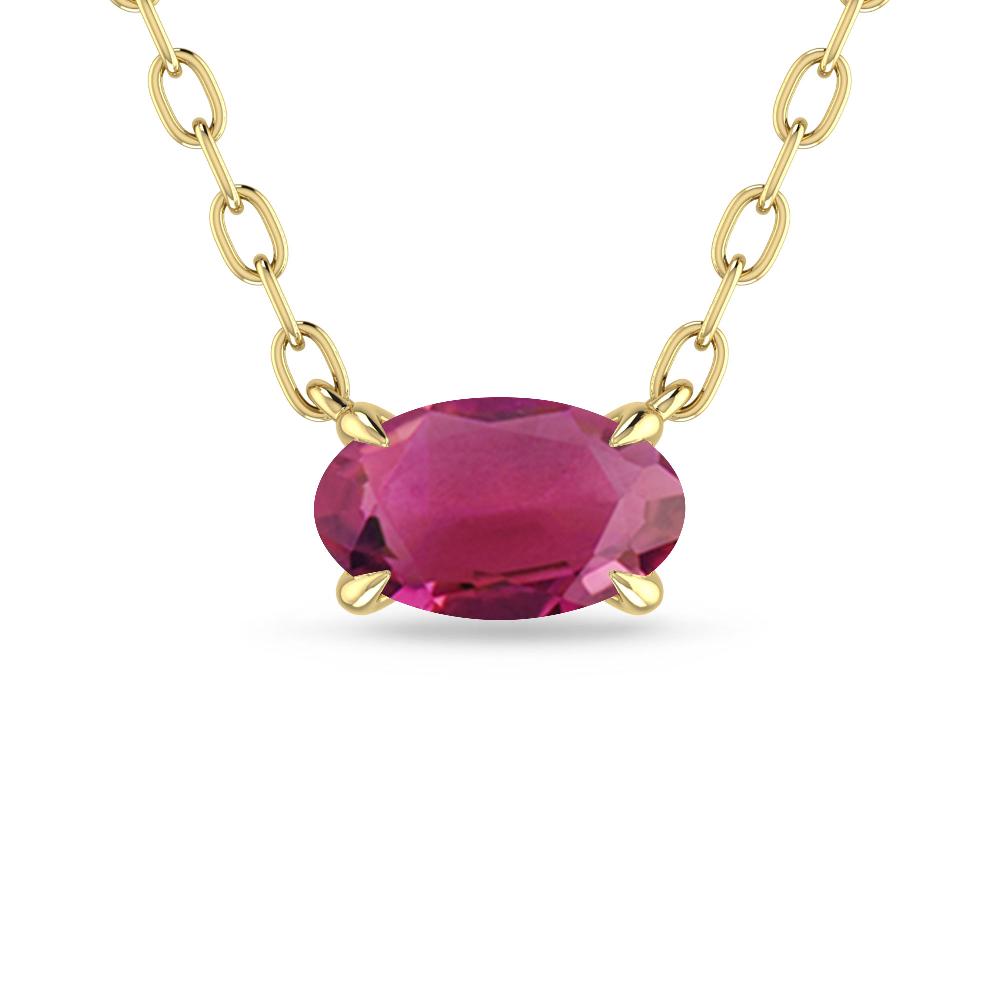 Yellow Gold - Pink Tourmaline