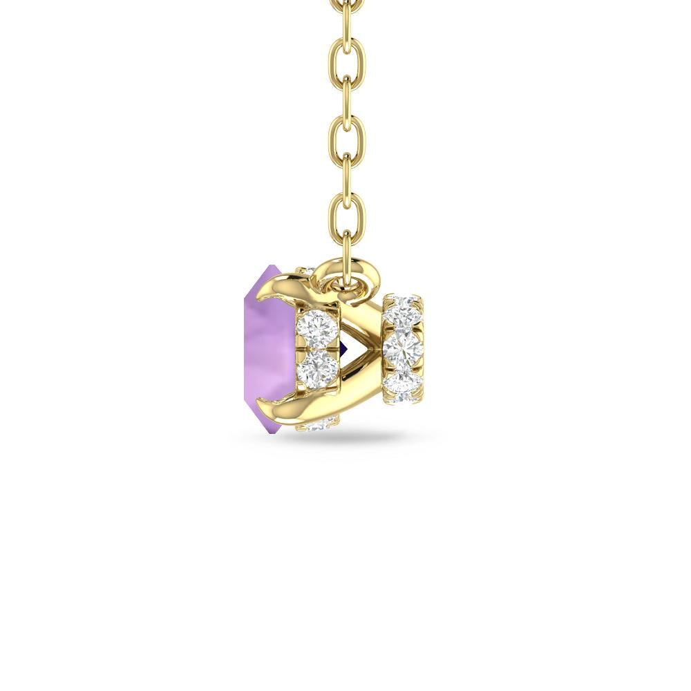 Yellow Gold - Amethyst