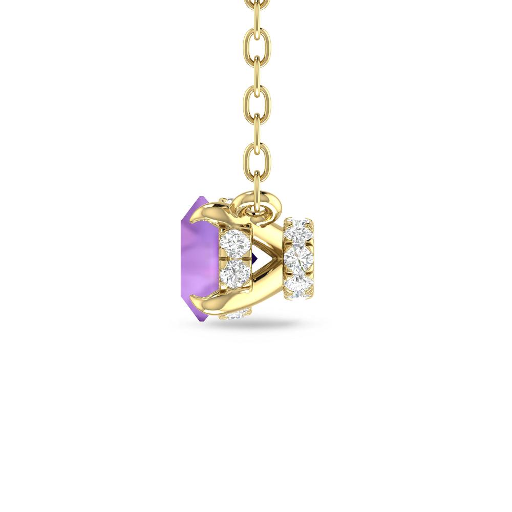 Yellow Gold - Amethyst