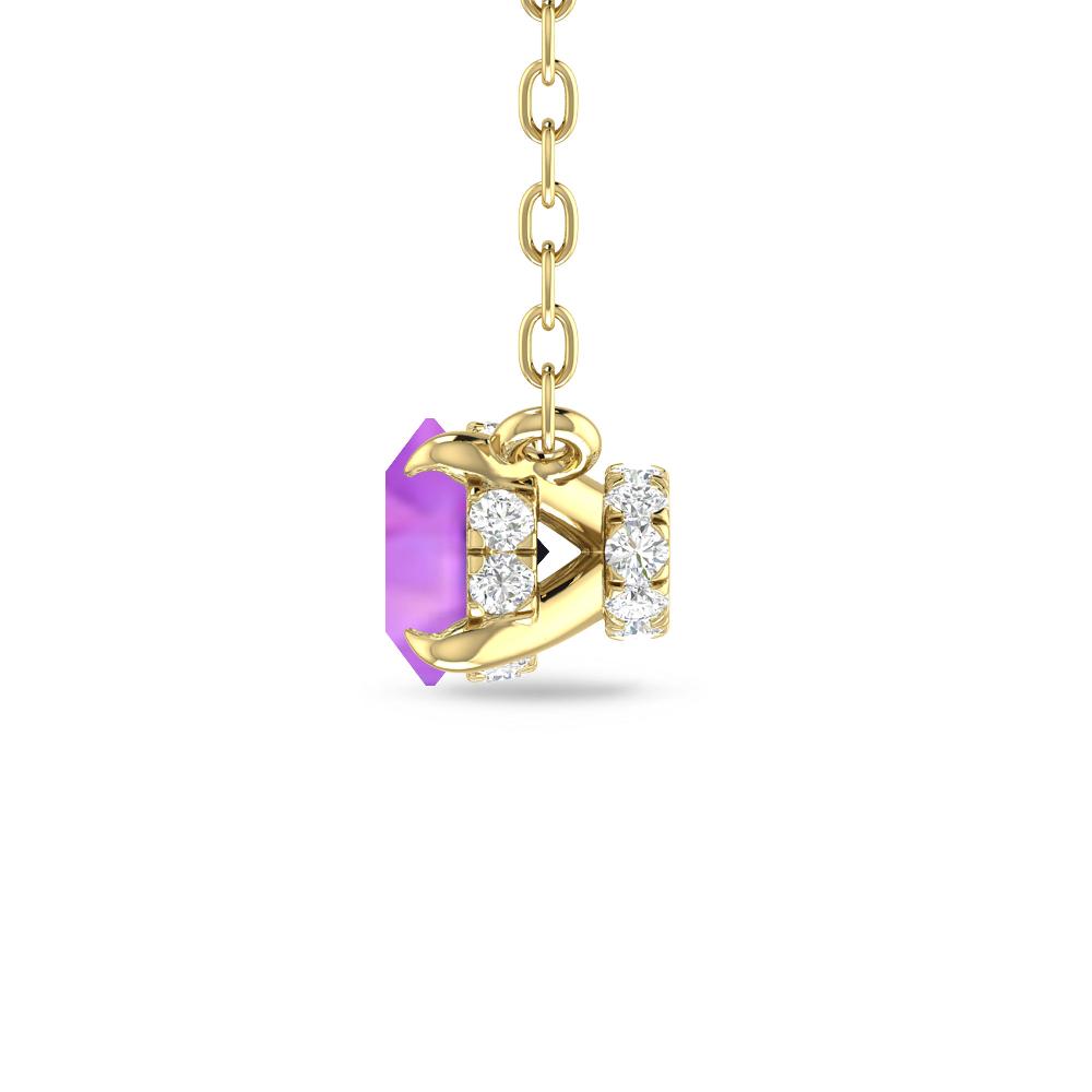 Yellow Gold - Amethyst