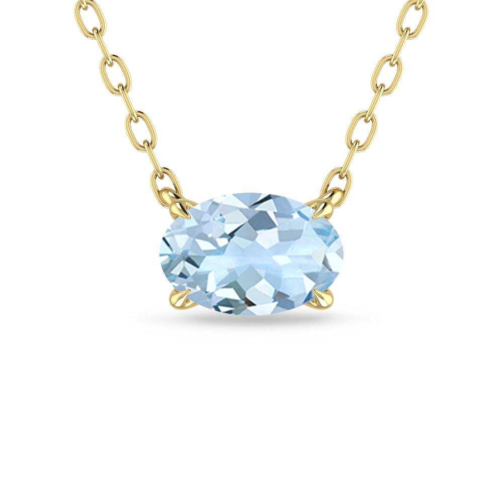 Yellow Gold - Aquamarine