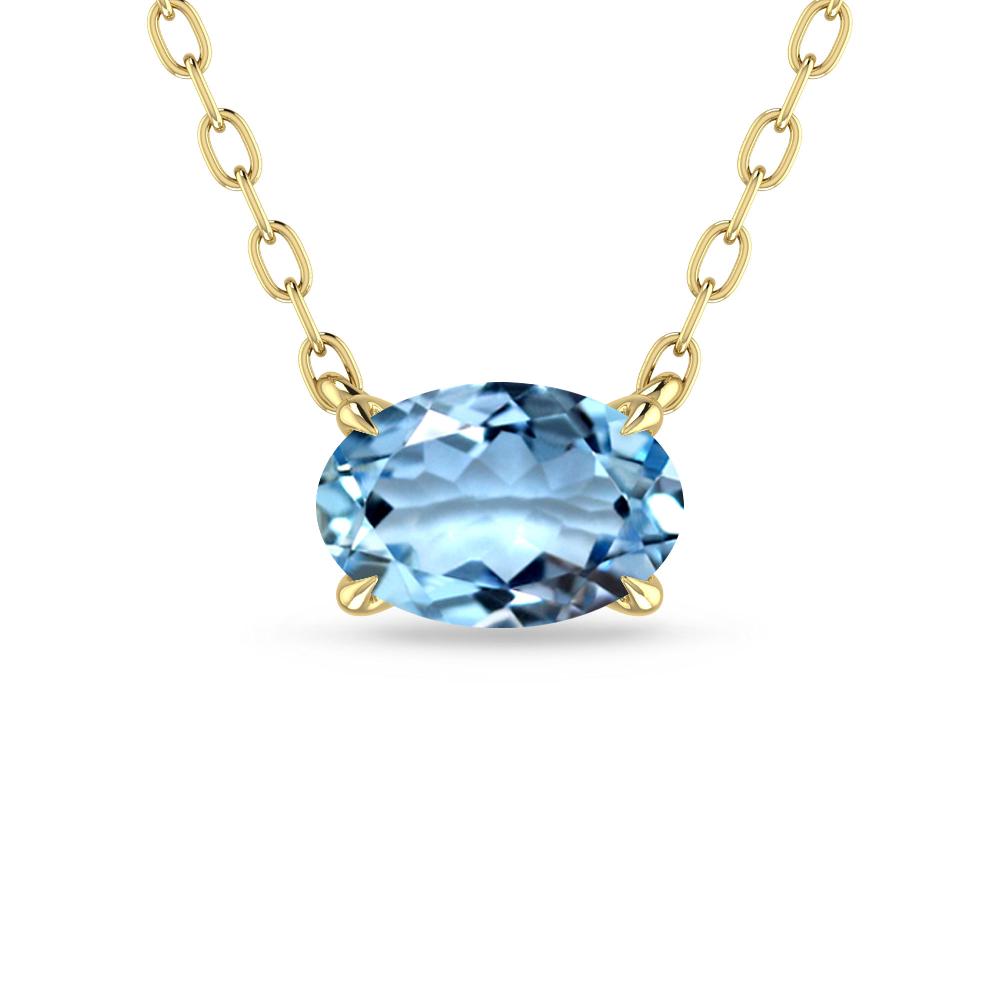 Yellow Gold - Aquamarine