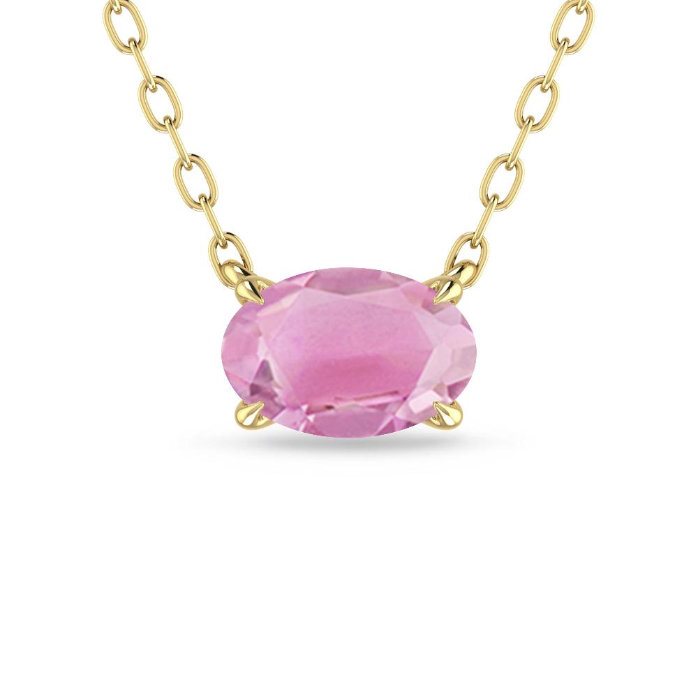 Yellow Gold - Pink Tourmaline