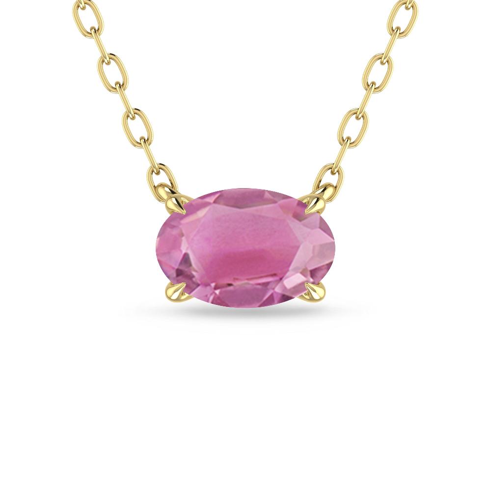 Yellow Gold - Pink Tourmaline