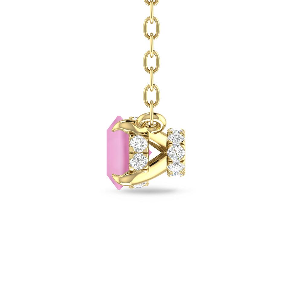 Yellow Gold - Pink Tourmaline