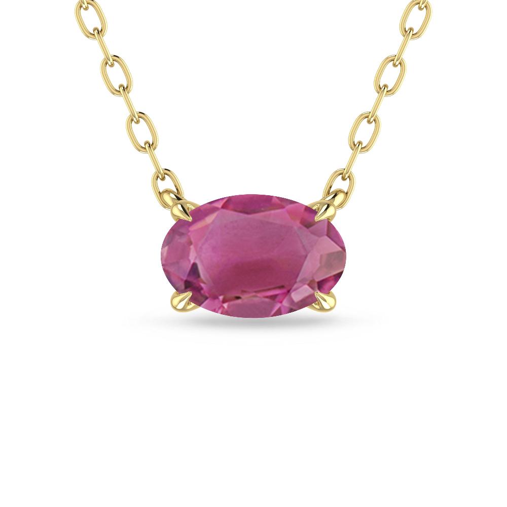 Yellow Gold - Pink Tourmaline